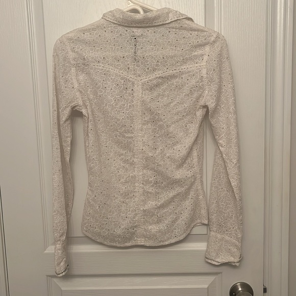 NWT Parasuco White Button Down Top Size XS - Picture 3 of 3